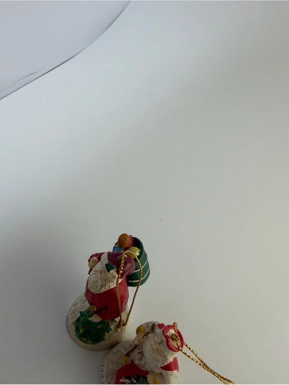 Santa Through the ages Ornaments Legend of St. Nicholas 343 AD & 1822